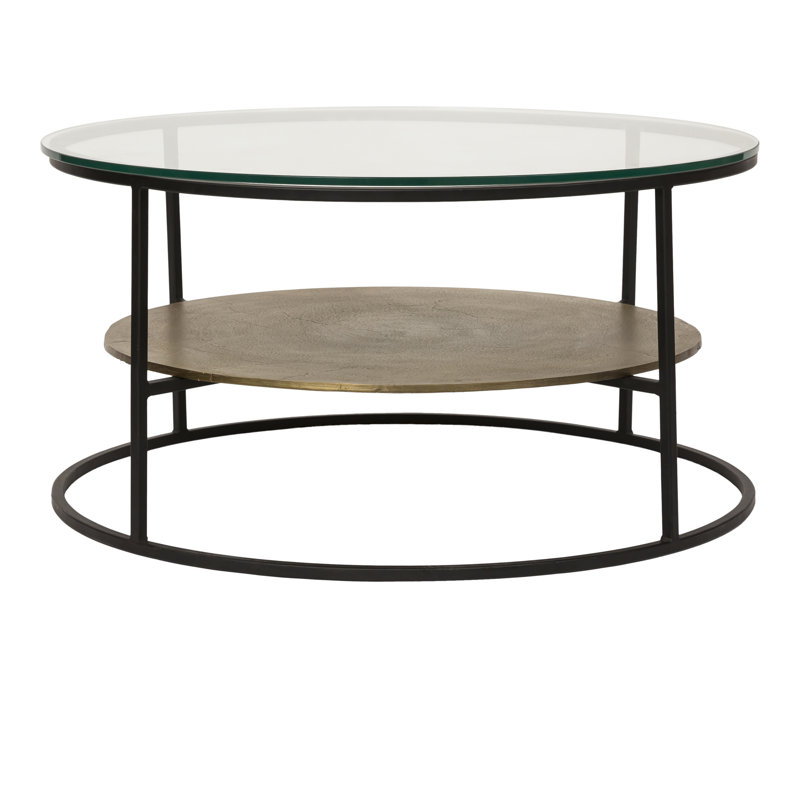 Hensley Frame Coffee Table with Shelf