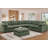 Reversible 7-Piece Corner Sectional Couch, Chenille Cloud Sofa With Removable Ottoman-668116931
