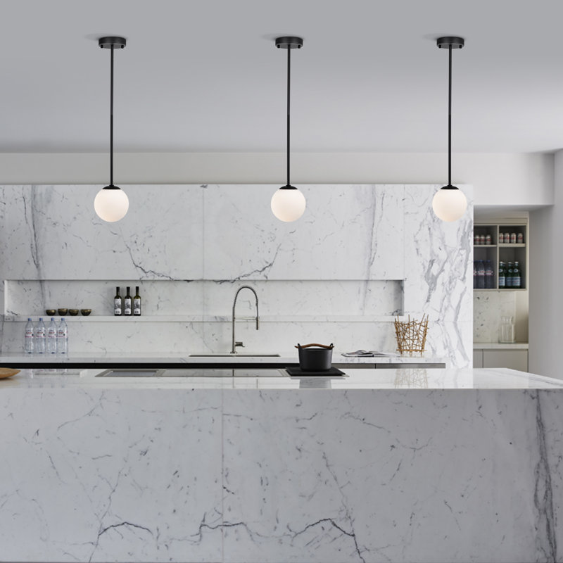 glass globe pendant lights kitchen island light