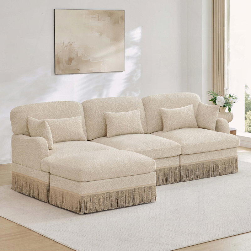 Canapé Comfy, H 34,6 po x l 100,3 po x P 55,5 po, Beige