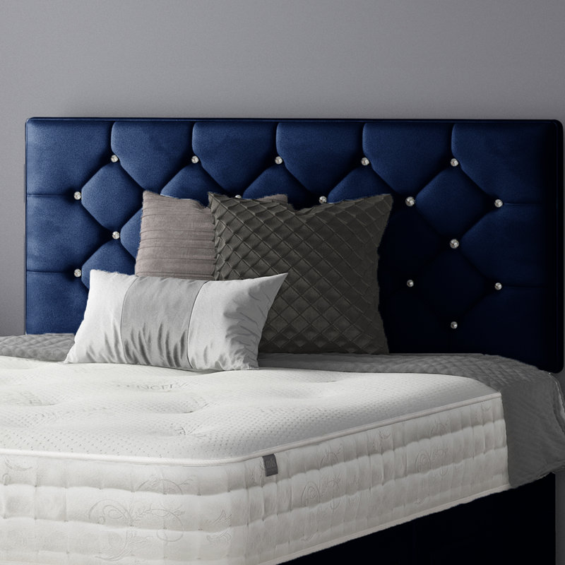 Farallones Upholstered Headboard, Royal Blue, Kingsize (5')