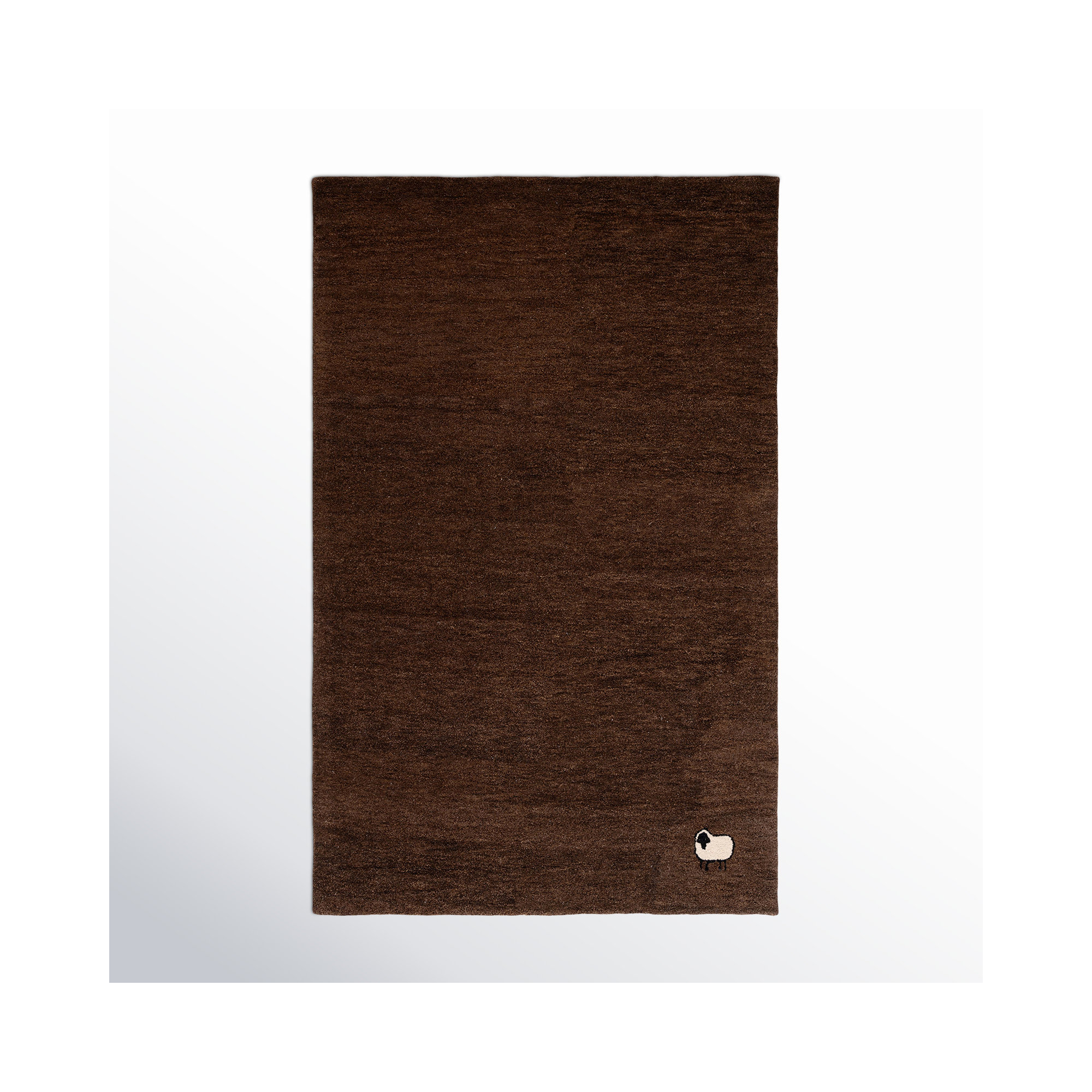 Racheal Handmade Brown Rug, Rectangle 8' x 10'