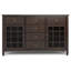 Buffet traditionnel à 3 portes en bois massif de 60 po avec moulures classiques et tablettes réglables Connaught-303860033
