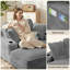 Upholstered Corduroy Accent Chair-1196293848