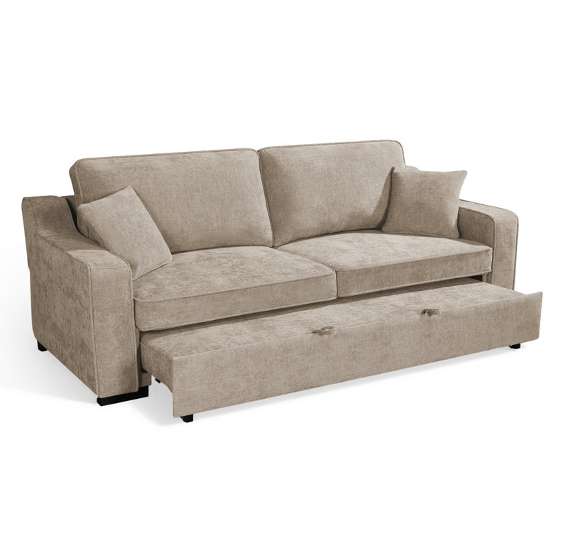 Sofabed Howington, Beige Chenille