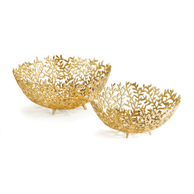 Aluminum Decorative Bowl Set