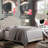 Upholstered Tufted Upholstered Bed with Adjustable Height Headboard-482472536-482559226
