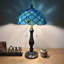 Lampe de table Haruko Tiffany avec haricots de cristal en verre coloré inclus ampoules DEL l 12 po x P 12 po x H 22 po