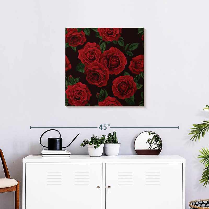 Harnek élégantes roses rouges, H 24 po x l 24 po
