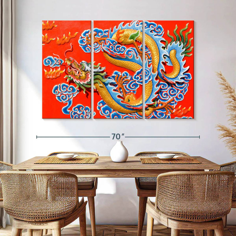 Brampt Dragon Chinese, 42" H x 65" W