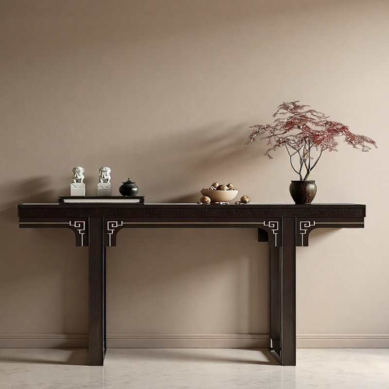 Nouvelle console en bois massif de style chinois, H 35,4 po x l 70,9 po x P 15,7 po
