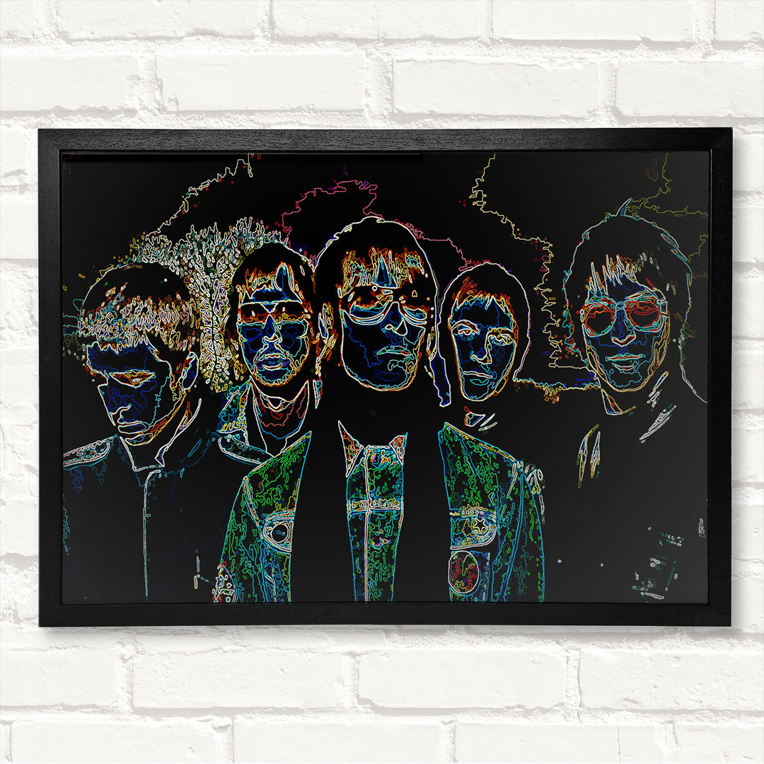 Oasis All My People - Geschlossener Eckrahmen Kunstdrucke auf Holz