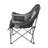 Oversized Camping Chairs, 450 lbs Heavy-Duty Support, 1 Pack, Portable Padded Folding Camp Chairs with Dual Cup Holders & Wine Glass Holders, Carry Bag for Outdoor, Fishing, Black & Gray