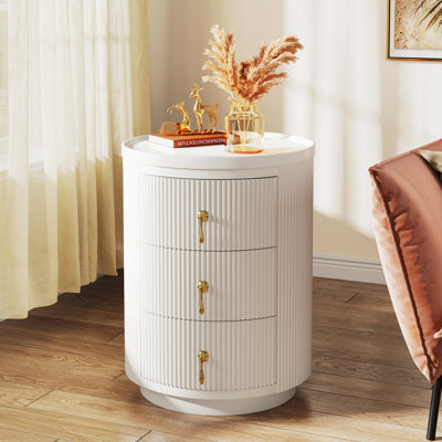 15.94'' Wide 3-Drawer Nightstand & Side Table