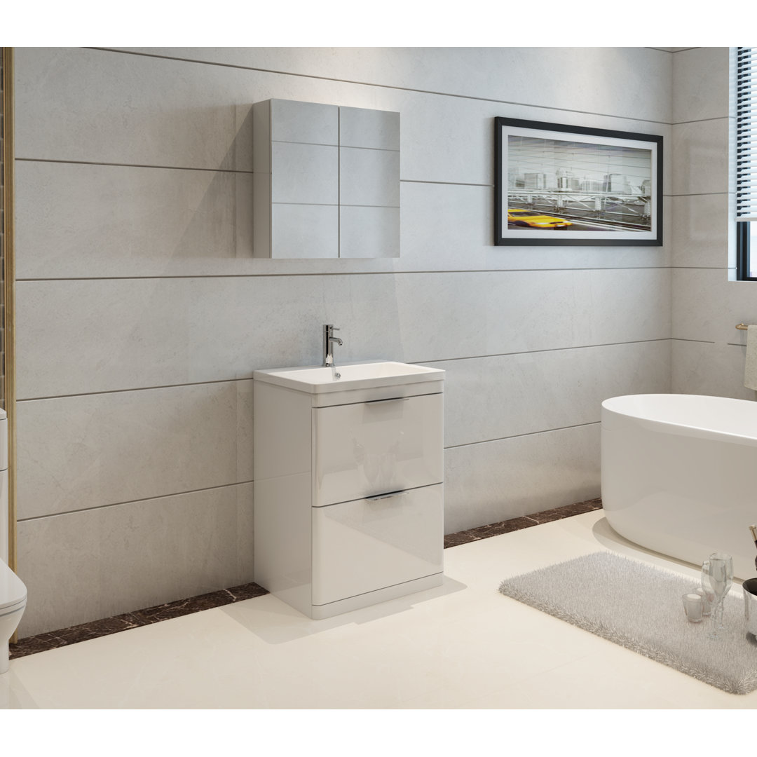 Chasse 600mm Free-standing Single Vanity Unit