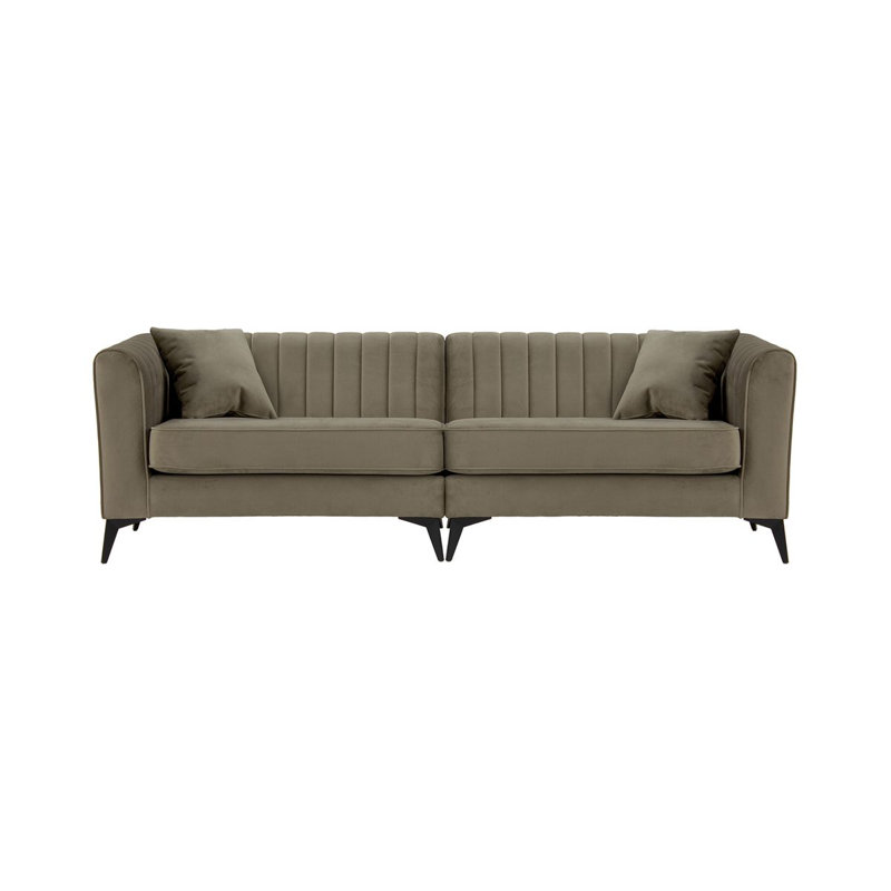 Ahmaud 4 Seater Sofa, Brown