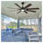 72-Inch Large Ceiling Fan with Light and Remote - Modern 8-Blade Outdoor Indoor DC Motor Fan, Dimmable Reversible Black & Walnut Wood Finish-96787778-96787781