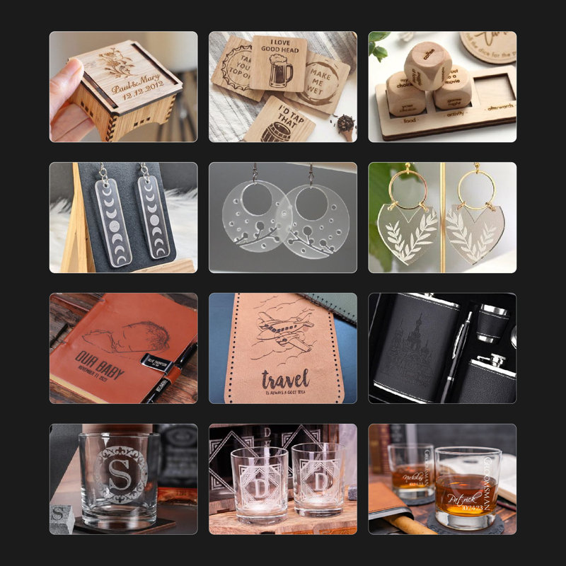Aufero Laser 1 Laser Engraver, 1.6W Diode Laser Engraver, Laser Engraving Machine For Wood/Leather, 7.1X7.1 Inch Engraving Area, Beginner-Friendly Laser Engraving Machine