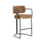 JALEN Upholstered Bar Stool with Metal Frame-746359556