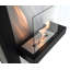 Stones 72cm W Black Bio-Ethanol Fireplace with 6.7 BTU