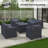 Alturas Standalone Outdoor Furniture Covers For 5 Piece Seating Group