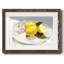 Citrons sur une plaque II - reproduction encadrée rustique avec tableau mat-1735696984-1693952717