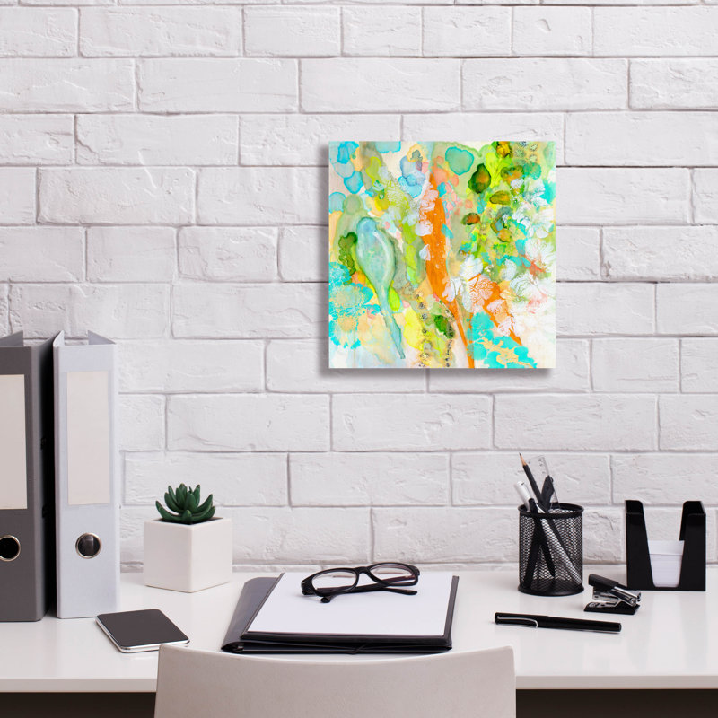 «New Light» par Wyanne, art mural sur toile, H 12 po x l 12 po x P 0,75 po