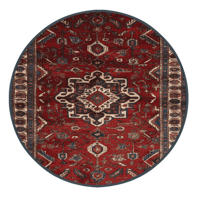 Tapis persan noir lavable à la machine