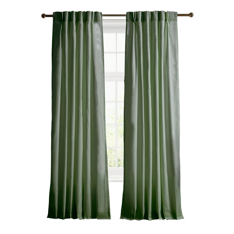 Ensemble de 2 rideaux Ted Baker, L 50 po x L 84 po, Vert
