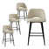 Cenko Set of 4 Upholstered 26.5'' Counter Stool