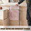 Ensemble de 4 chaises pliantes en acrylique rose, peu encombrantes, idéales pour la maison, le bureau, les fêtes et un usage quotidien.-333701067