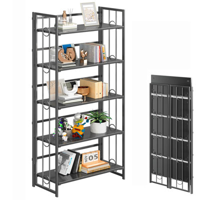 Bibliothèque pliante 5 étages sans assemblage
