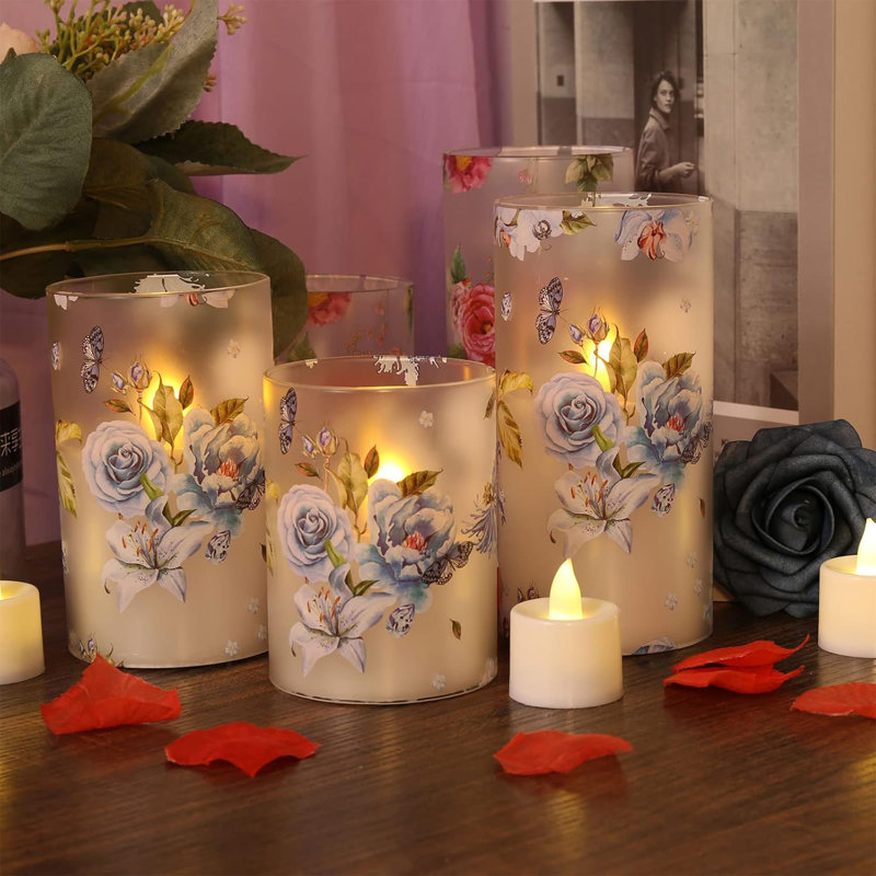 Bougie festive sans flamme à DEL avec télécommande