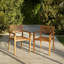 Sirmans 4 - Person Wood Patio Dining Set with Rectangular Table-530862753
