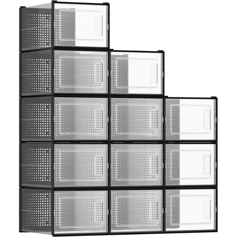 1 Pair Stackable Shoe Storage Cabinet