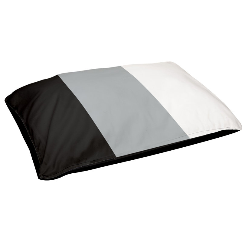 Coussin Oakland, Grand (l 50 po x P 40 po x H 7 po), Argent