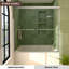 Nesso X P 56 po H Porte de baignoire coulissante encadrée et verre transparent en chrome-105967855