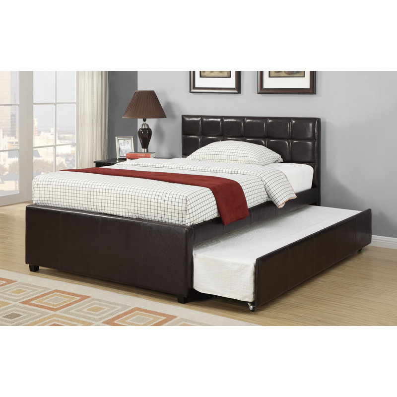 Damore Beckla Bed with Trundle, Twin, Esppesso