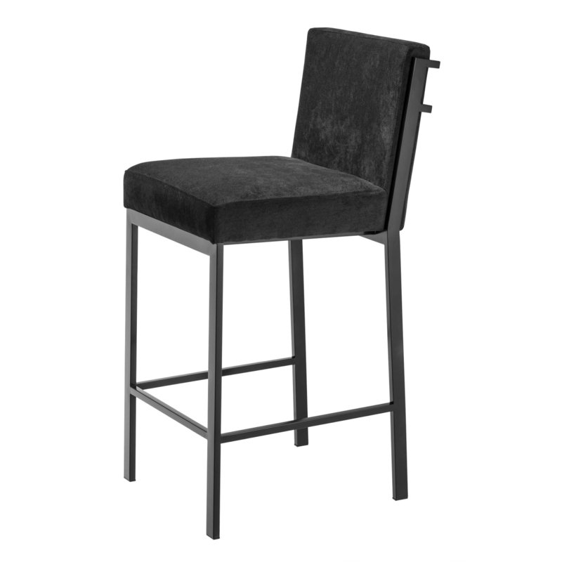 Scott Upholstered Counter Stool with Metal Frame, Bronze, Counter Stool (26” Seat Height)