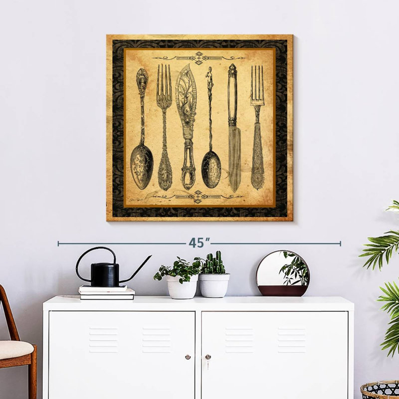 Vignette Adriana Silverware, H 30 po x l 30 po