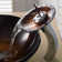 Copper Glass Circular Vessel Bathroom Sink