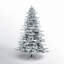 Utica Flocked Fir Artificial Christmas Tree-600414834