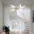 10-light Gem Chandelier Ring Circular Pendant Lamp