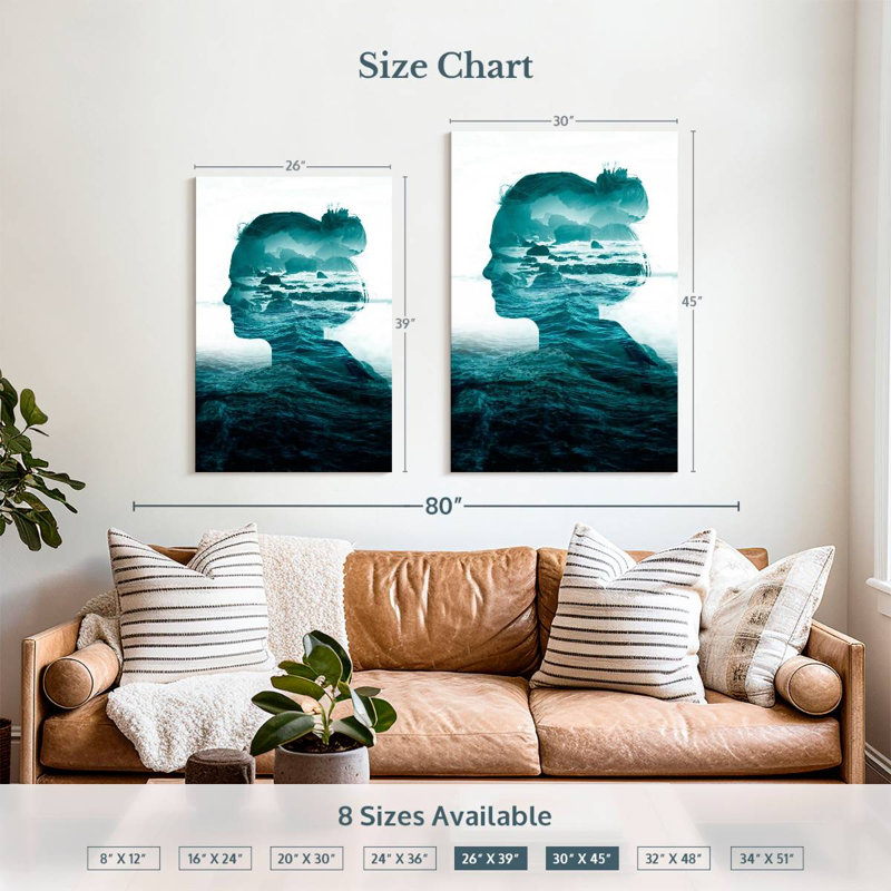 Leisha The Sea Inside, 39" H x 26" W