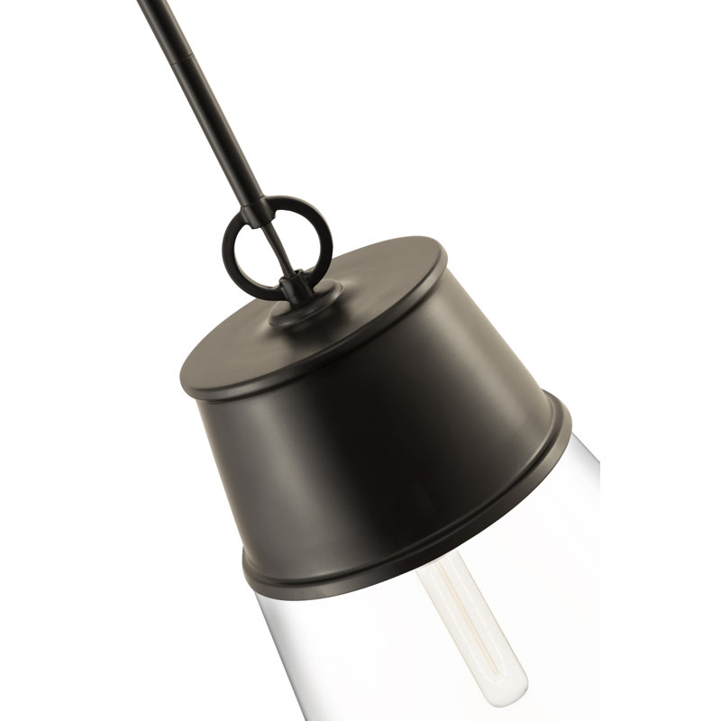 Bertina 1 - Light Single Pendant, Matte Black, 102.5" H x 11.5" W x 11.5" D