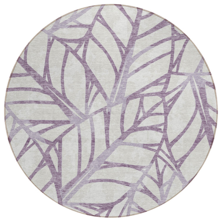 Neysa Washable Floral Indoor / Outdoor Rug