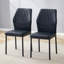 Minori Modern Ergonomic PU Leather Dining Chair with Metal Legs-125177281
