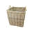 Set Of 2 Grey Square Rattan Baskets