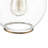 Luminaire suspendu sphère en verre transparent 1 lumière