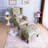 Alminas Upholstered Accent Chair with Ottoman